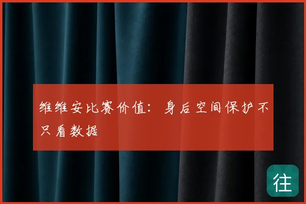 维维安比赛价值:身后空间保护不只看数据