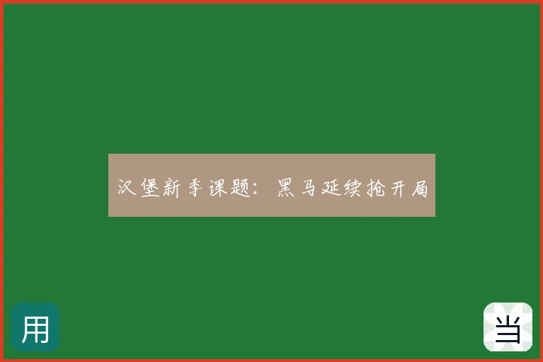 汉堡新季课题：黑马延续抢开局
